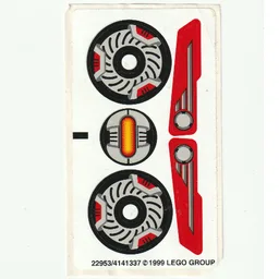 Sticker Sheet for Set 8520-1 / [No Color/Any Color]