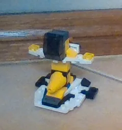 b-wing microfighter with display stand