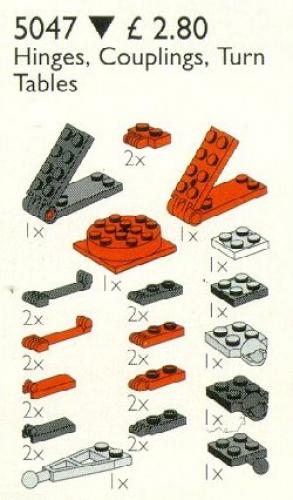 Lego Hinges, Couplings, Turntables
