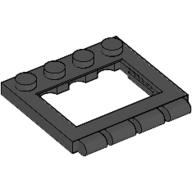 Lego Hinge Vehicle Roof 4 x 4 Sunroof with Ledges / Black