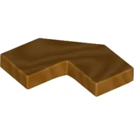 Tile Special 2 x 2 Corner with Cut Corner - Facet / Metallic Gold