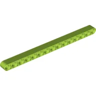Technic Beam 1 x 15 Thick / Lime