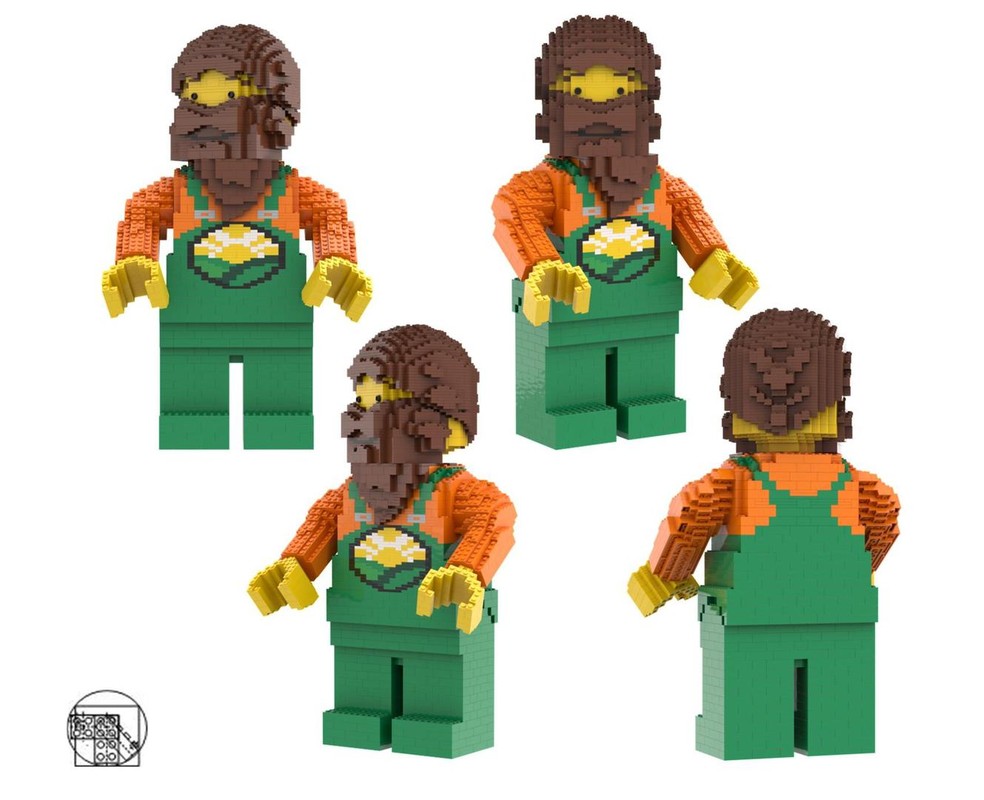 Lego Maxi figure Farmer with beard
