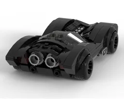 Custom Batmobile Minifig scale