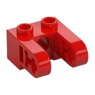 Lego Technic Brick 1 x 2 with Hole and Dual Beam Extensions / Red