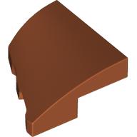 Lego Brick Wedged, Curved 2 x 2 with Stud Notch Right / Dark Orange
