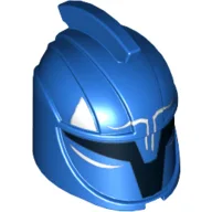 Helmet Senate Commando, Captain with Black Markings and Curved White Lines Print / Blue