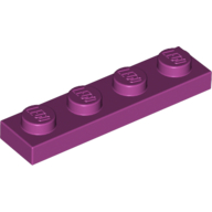 Lego Plate 1 x 4 / Magenta