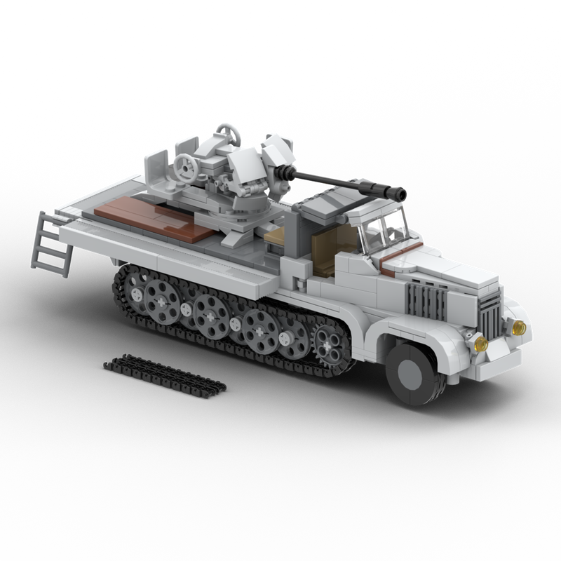 Lego Sd.Kfz. 6-2 (alias 3.7-cm Flak 36 auf Selbstfahrlafette Sd.Kfz. 6/2 German self-propelled anti-aircraft gun)