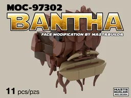 Bantha (MOC-97302) Face Modification