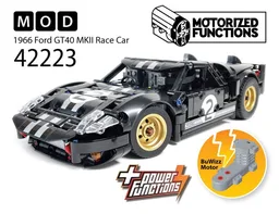 42223 1966 Ford GT40 MKII Race Car RC MOD for Power Function & BuWizz Mortors