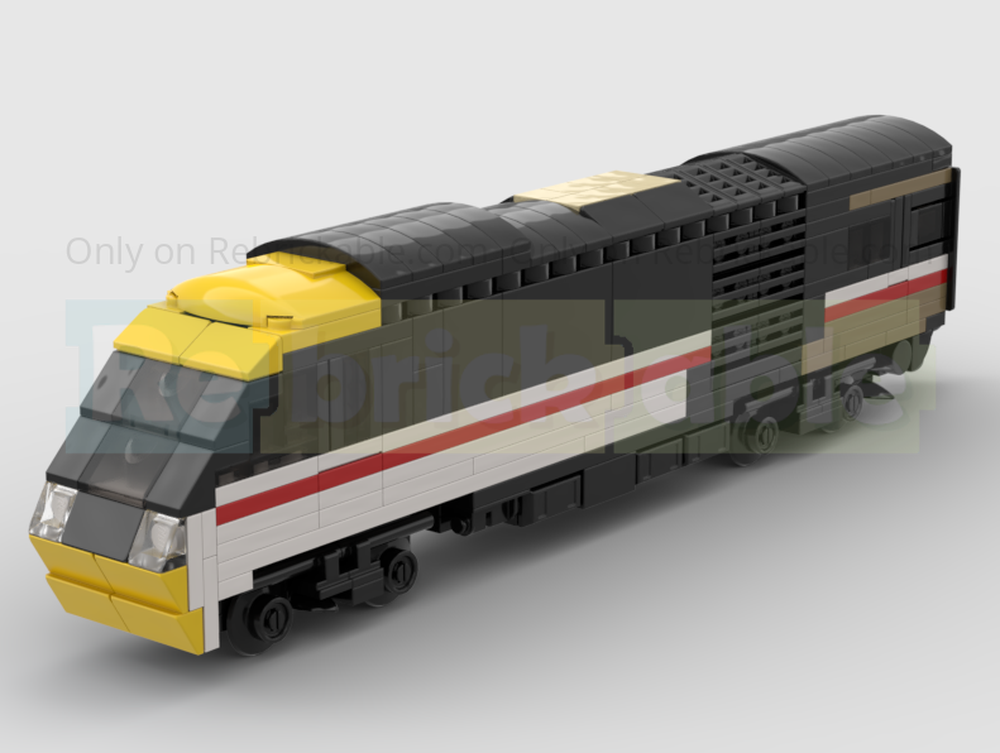Lego 4-Wide BR Class 43 HST Power Car In Intercity Livery