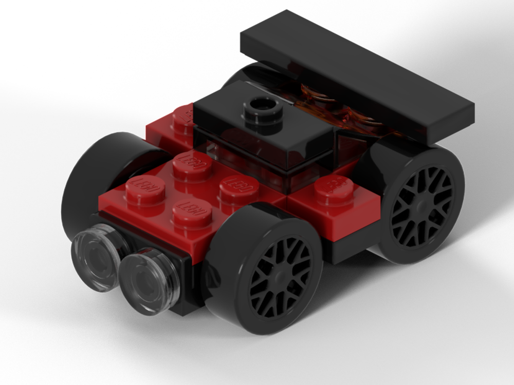 Lego MOC - Smallest drivable Formula 1 Safety Car (Mercedes 2024) with rubber tyres
