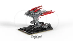 Skeleton Crew Micro Diorama : Sinking Pirate ship