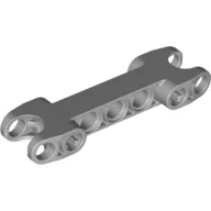 Technic Axle and Pin Connector 2 x 7 with Two Ball Joint Sockets / Light Bluish Gray