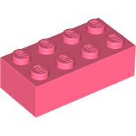Lego Brick 2 x 4 / Coral