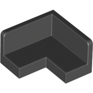 Lego Panel 2 x 2 x 1 Corner / Black