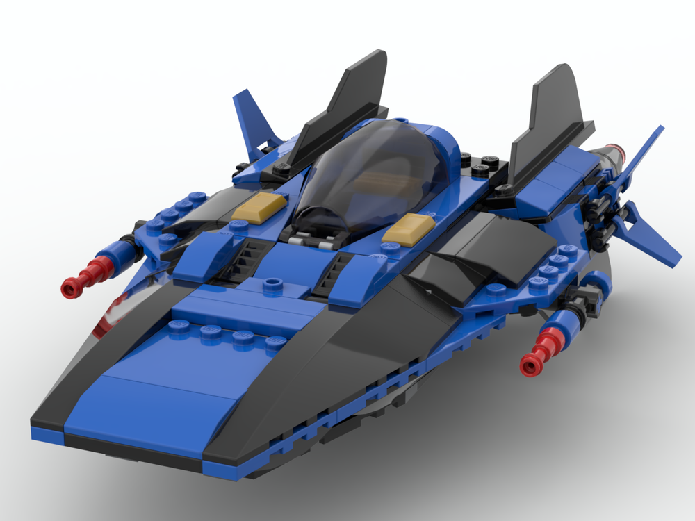 Lego A-wing Modifications Blue