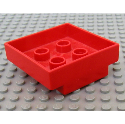 Lego Duplo Container Box 3 1/2 x 3 1/2 / Red