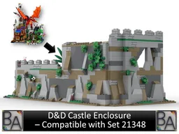 D&D Castle Enclosure - Compatible with Set 21348