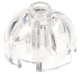Brick, Round 2 x 2 Dome Top / Trans-Clear