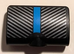 Technic, Panel Curved 2 x 3 x 1 with Dark Azure Stripe and Silver Carbon Fiber Pattern (Sticker) - Set 42162