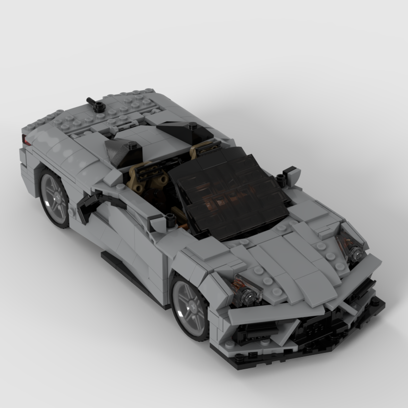 Lego Chevrolet Corvette C8 Convertible in Scale 1:20