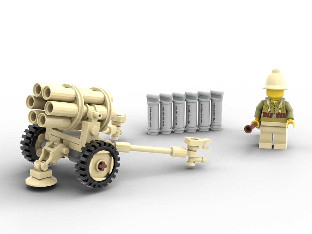 Lego Nebelwerfer 41 - WW2 German Rocket Launcher (1:35 minifigure scale)