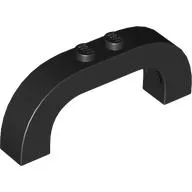 Brick Arch 1 x 6 x 2 Curved Top / Black
