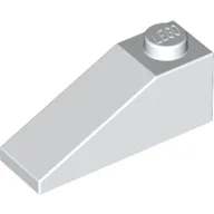 Brick Sloped 33° 3 x 1 / White