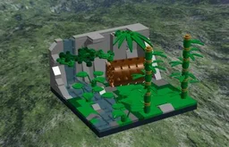 Jungle with Waterfall (Companion to 30026-1)