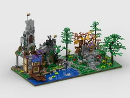 Display for set 21348 - D&D Red Dragon's Tale