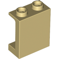 Lego Panel 1 x 2 x 2 [Side Supports / Hollow Studs] / Tan