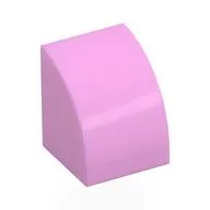 Brick Curved 1 x 1 / Bright Pink