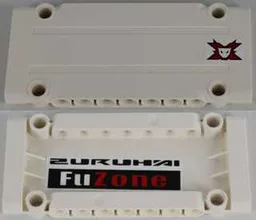 Technic, Panel Plate 5 x 11 x 1 with World Racers Team Extreme Logo on Outside and Black and Red 'FuZone' on Inside Pattern Model Right Side (Stickers) - Set 8864
