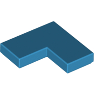 Lego Tile 2 x 2 Corner / Dark Azure