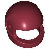 Lego Helmet, Standard / Dark Red