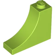 Brick Curved 1 x 3 x 2 Inverted [Inside Bow] / Lime