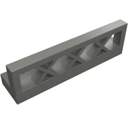 Fence Lattice 1 x 4 x 1 / Dark Bluish Gray