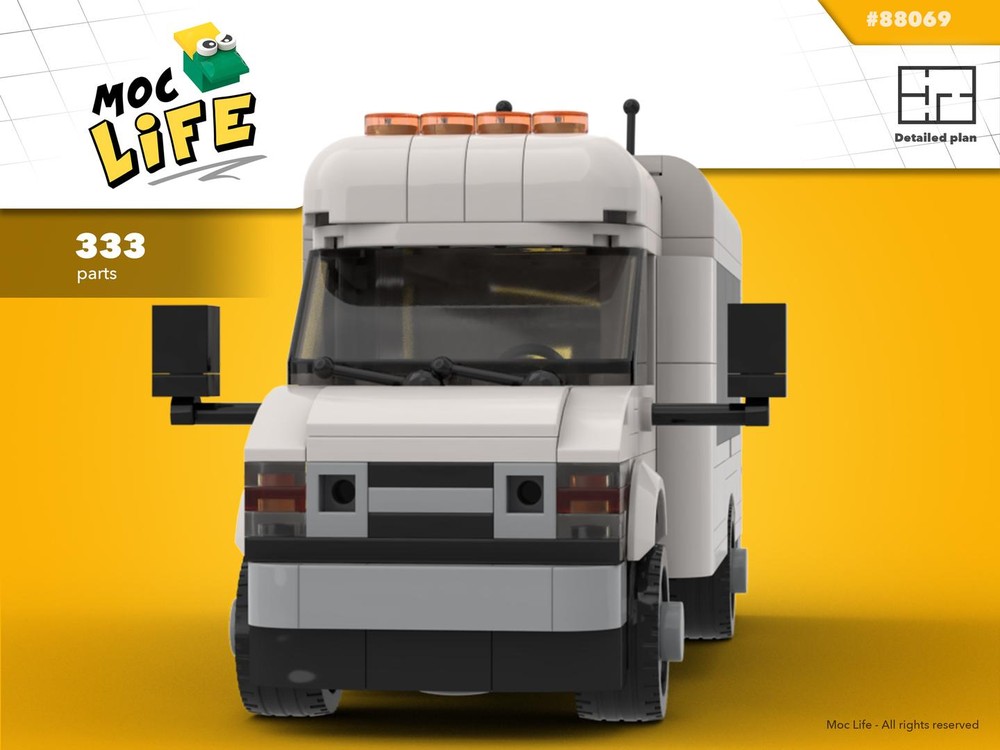 Lego Ford E-450 dually city mini bus
