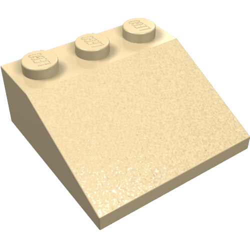 Lego Brick Sloped 33° 3 x 3 / Tan