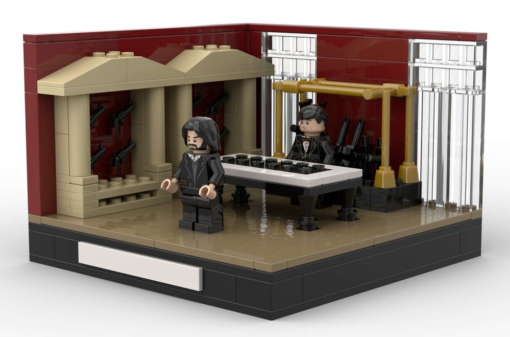 Lego The Sommelier - John Wick 2 Diorama