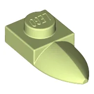 Plate Special 1 x 1 with Tooth / Yellowish Green