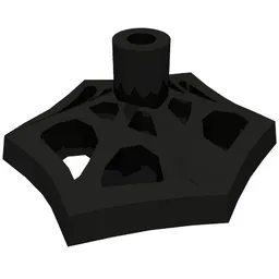 Web Effect Small Short Bar on Front and Back / Black