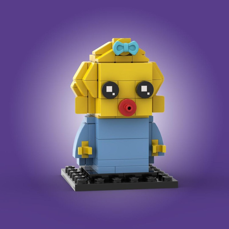 Lego Maggie Simpson Brickheadz
