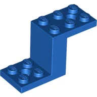 Bracket 5 x 2 x 2 1/3 with Holes, Inside Stud Holder / Blue