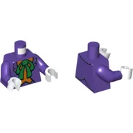 Torso Jacket, Orange Shirt, Green Bow Print (The Joker), Dark Purple Arms, White Hands / Dark Purple