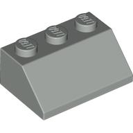 Lego Brick Sloped 45° 2 x 3 / Light Gray