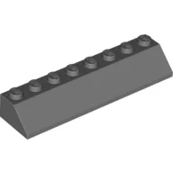 Brick Sloped 45° 2 x 8 / Dark Bluish Gray