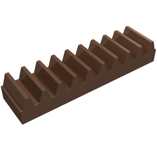 Lego Technic Gear Rack 1 x 4 / Brown
